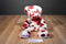 The Petting Zoo Valentines White Bear With Red Lips 1994 Beanbag Plush