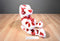 The Petting Zoo Valentines White Bear With Red Lips 1994 Beanbag Plush