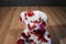 The Petting Zoo Valentines White Bear With Red Lips 1994 Beanbag Plush