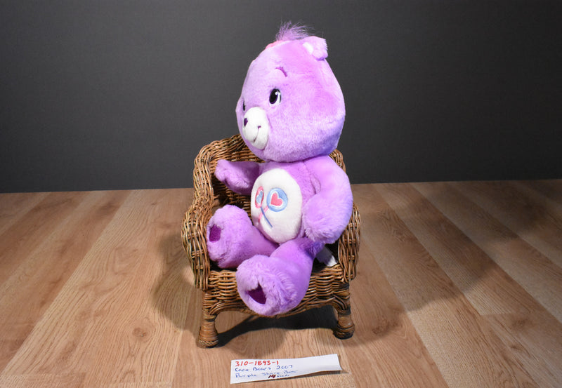 Play Along Care Bears Purple Share Bear 2007 Plush
