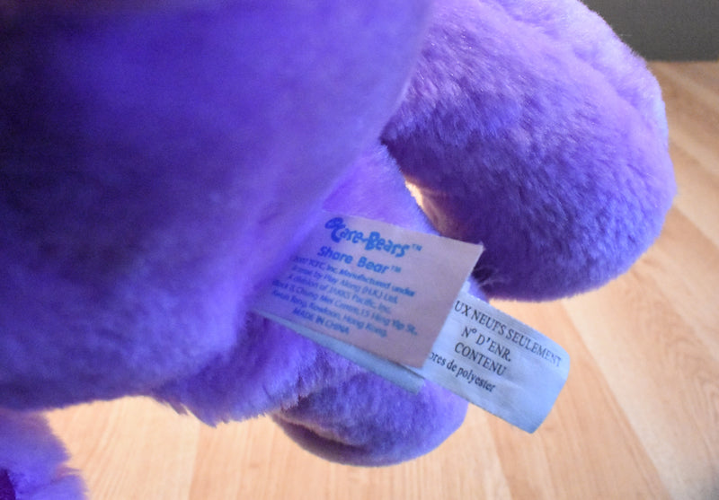Play Along Care Bears Purple Share Bear 2007 Plush