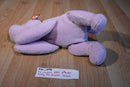 Ty Pillow Pals Tubby the Lavender Hippo 1996 Plush