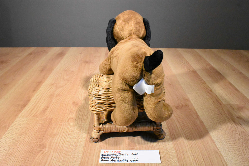Manhattan Toy Co. Pooch Party Sniffy the Brown and Black Dog 2015 Plush
