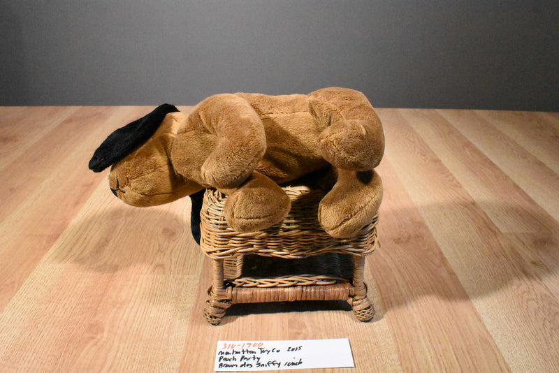 Manhattan Toy Co. Pooch Party Sniffy the Brown and Black Dog 2015 Plush
