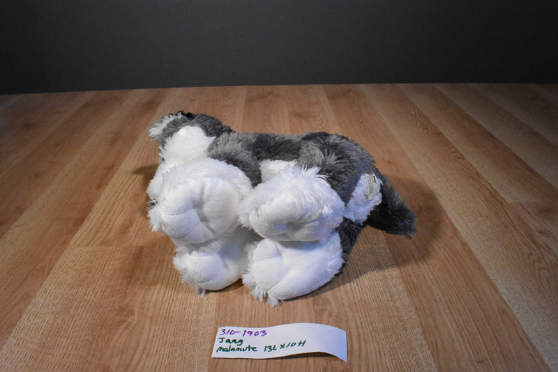 Jaag Gray and White Husky/Malamute Puppy Dog 2013 Beanbag Plush