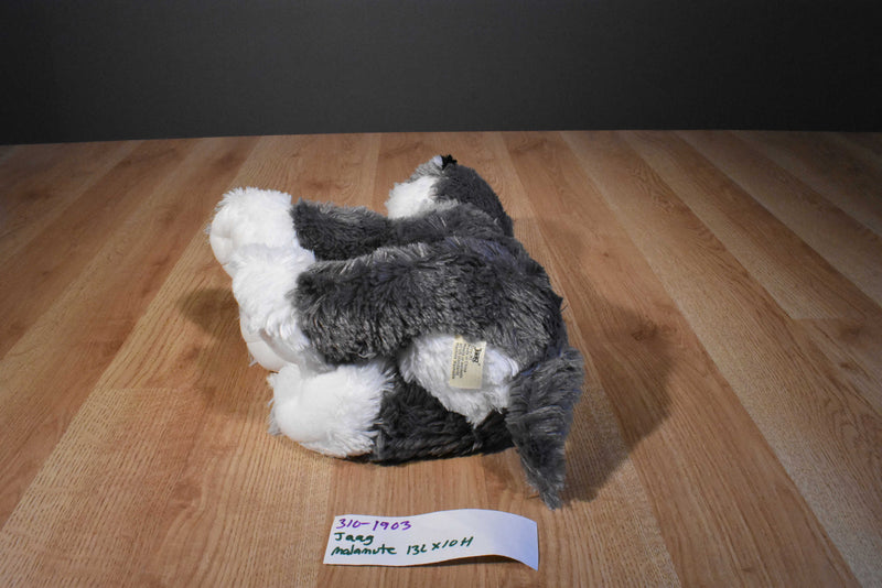 Jaag Gray and White Husky/Malamute Puppy Dog 2013 Beanbag Plush