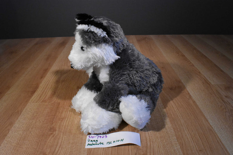 Jaag Gray and White Husky/Malamute Puppy Dog 2013 Beanbag Plush