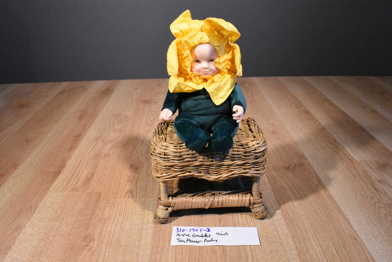 Anne Geddes Daffodil Baby Beanbag Plush