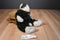 Boyd's Bears Cleo P. Pussytoes the White Cat in Green Romper 1997 Beanbag Plush