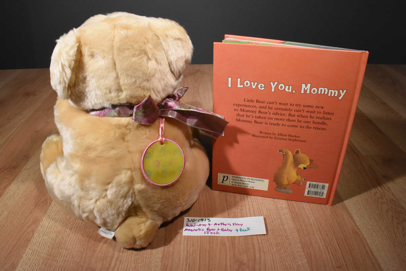 Walmart Tan Mother Bear Kissing Baby Bear Plush and Book