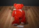 Ty Punkies Siren Red and White Floppy Teddy Bear 2006 Beanbag Plush