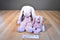 Ty Buddy and Baby  Floppity Purple/Lavender Bunny Rabbit Beanbag Plush