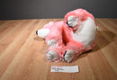 Toy Factory Pink and White Bear Plush