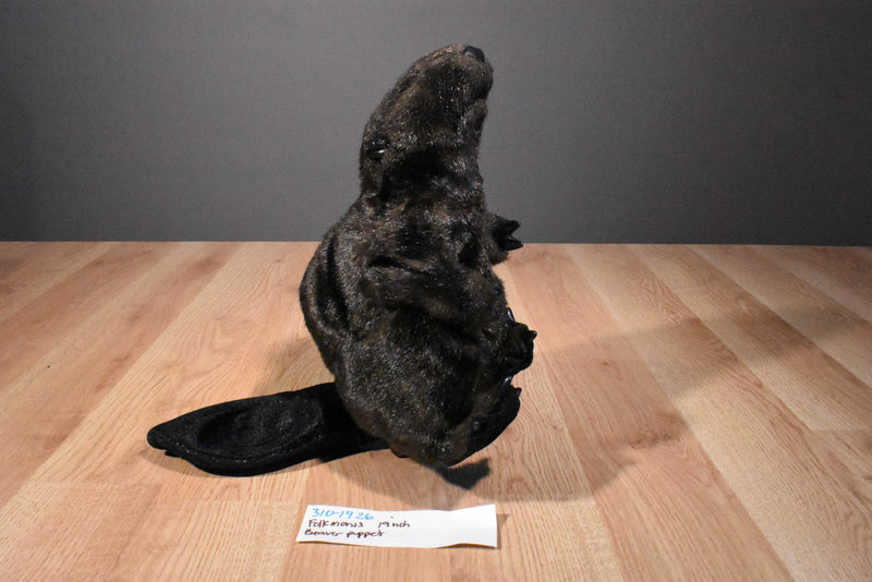 Folkmanis Brown and Black Beaver Hand Puppet