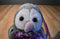 Poochie and Co. Penguin Purple Sequins Plush Bag Purse