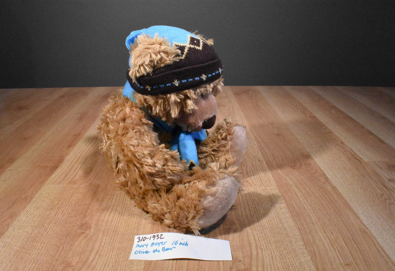 Mary Meyer St. Jude's Beige Bear Oliver Beanbag Plush