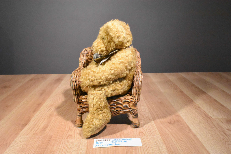 Russ Kensington Woolly Beige Teddy Bear Beanbag Plush