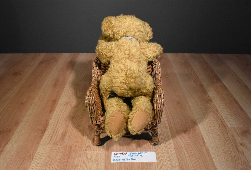 Russ Kensington Woolly Beige Teddy Bear Beanbag Plush