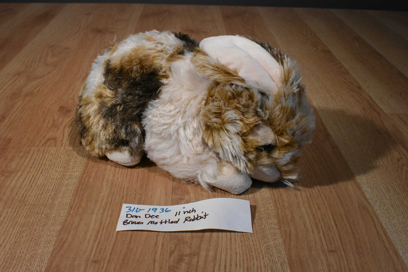 Dan Dee Brown and White Mottled Bunny Rabbit Plush