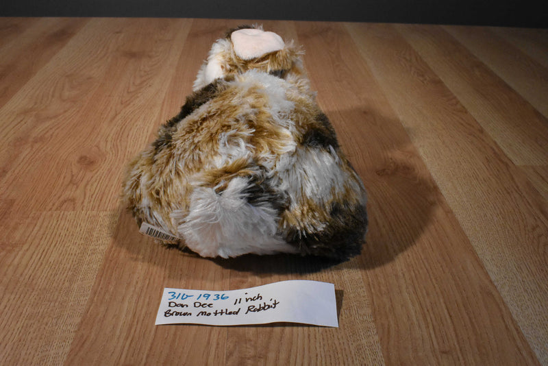 Dan Dee Brown and White Mottled Bunny Rabbit Plush