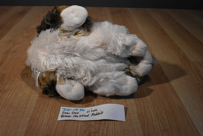 Dan Dee Brown and White Mottled Bunny Rabbit Plush