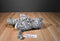 Build a Bear White Gray Black Spotted Snow Leopard 2019 Plush With Blue Eyes
