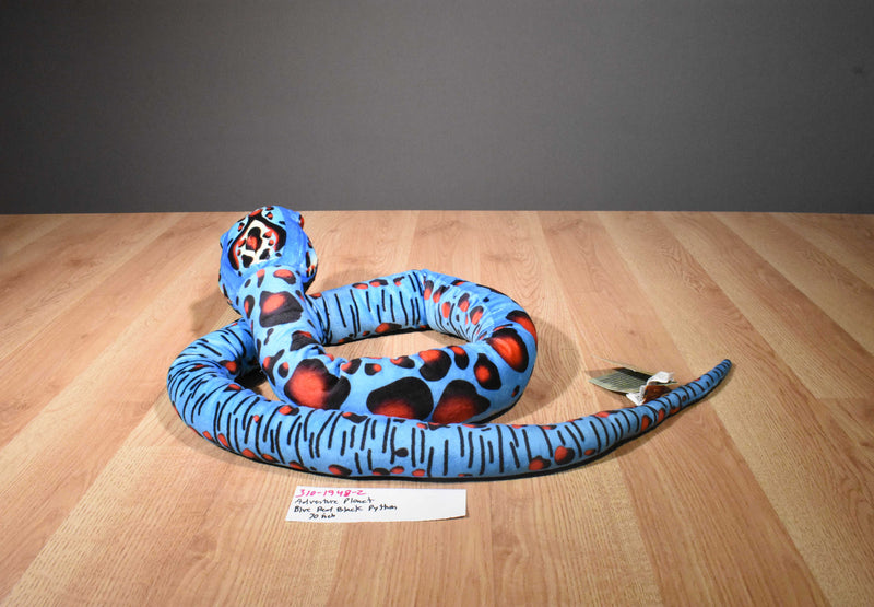 Adventure Planet Blue Red Black Python Plush