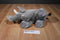 Gray and White African Elephant Plush