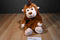 Cal Plush Brown and Pink Monkey Backpack