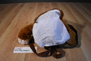 Cal Plush Brown and Pink Monkey Backpack