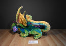 Melissa & Doug Neon Multicolored Rainbow Colorful Fantasy Dragon Plush