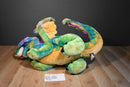 Melissa & Doug Neon Multicolored Rainbow Colorful Fantasy Dragon Plush