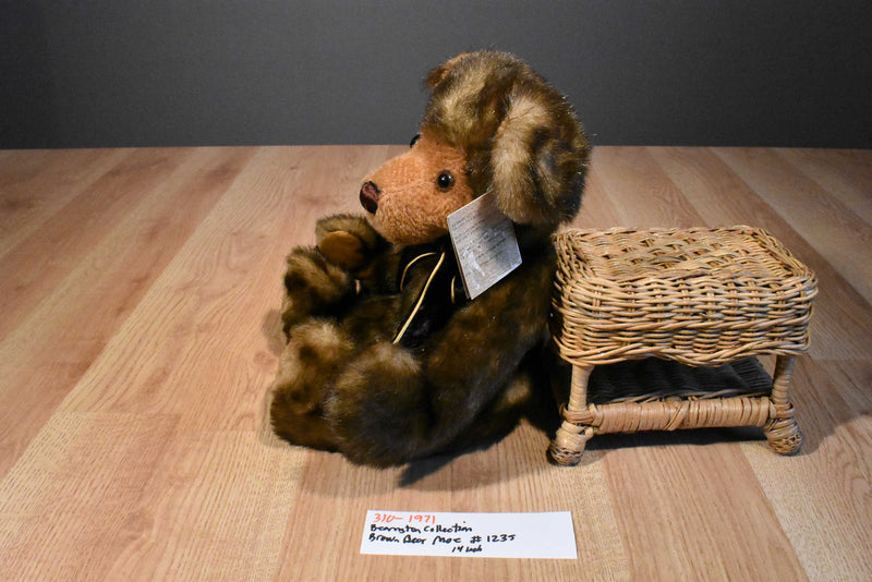 The Bearington Collection Moe the Brown Teddy Bear Beanbag Plush