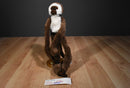 Aurora Vervet Hugging Hanging Brown and White Monkey Plush