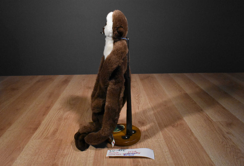 Aurora Vervet Hugging Hanging Brown and White Monkey Plush