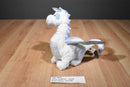 Ganz Webkinz Blue and White Ice Dragon HM396 Beanbag Plush No Code