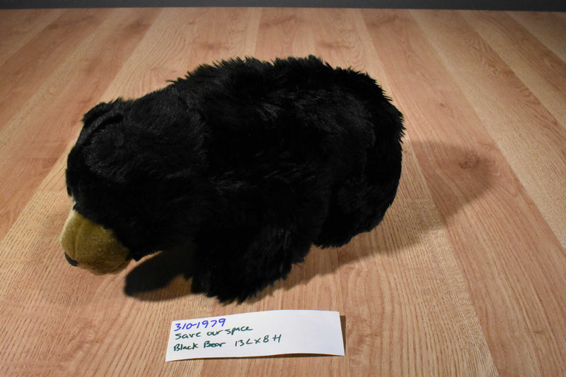 Save Our Space SOS Black Bear Beanbag Plush