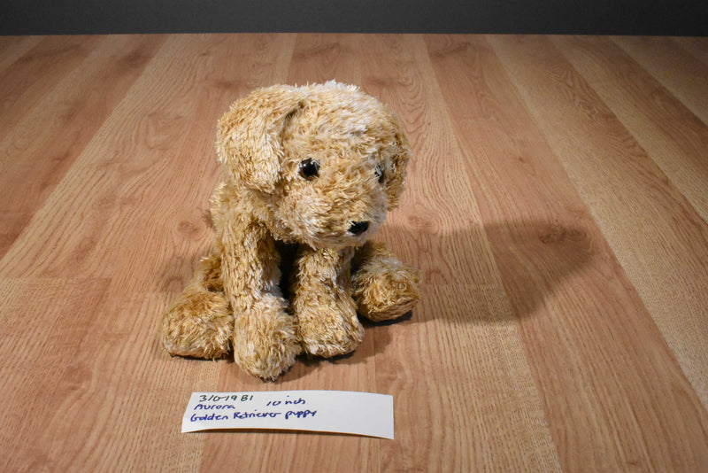 Aurora Floppy Curly Golden Retriever Beanbag Plush
