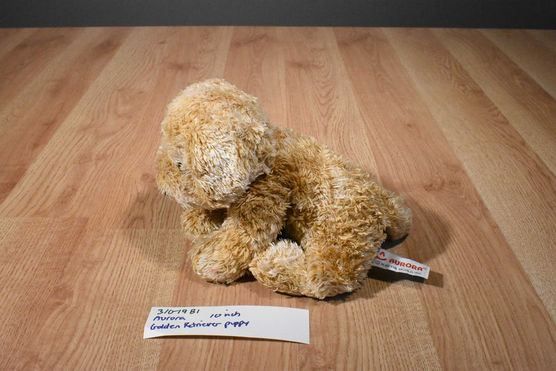 Aurora Floppy Curly Golden Retriever Beanbag Plush