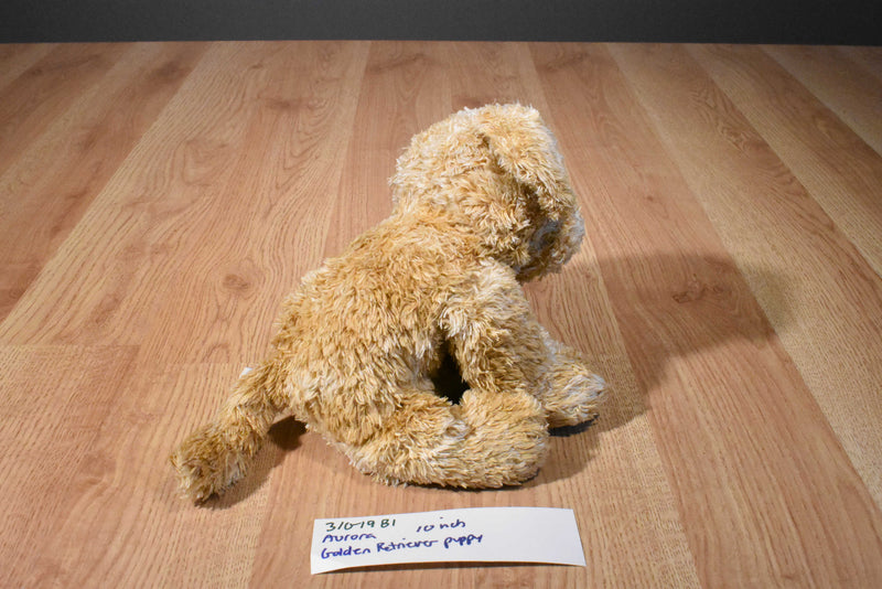 Aurora Floppy Curly Golden Retriever Beanbag Plush