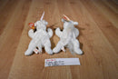 Ty Beanie Babies 4 Mystic White Unicorn 1994 Beanbag Plush with Blue Eyes