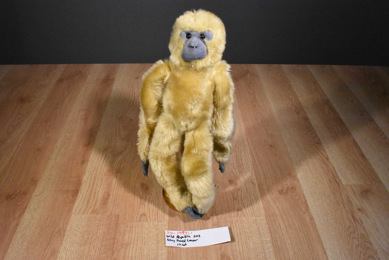 Wild Republic Gray Faced Langar Hanging Hugging Monkey 2013 Plush