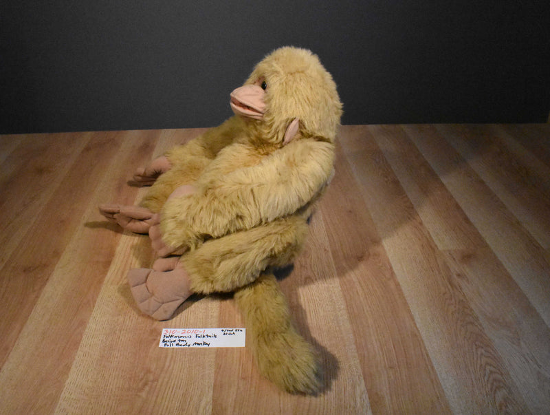 Folkmanis Folktails Beige Tan Full Bodied Monkey Puppet