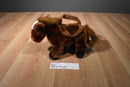Aurora Brown and White Horse Bag Plush