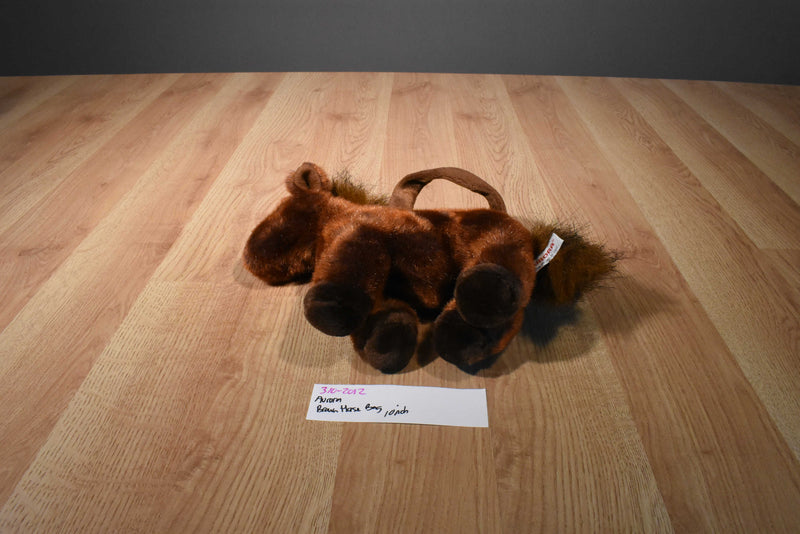 Aurora Brown and White Horse Bag Plush