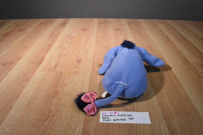 Fisher Price Mattel Disney Eeyore Rattle 2001 Plush