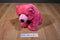 Aurora Girlz Nation Pink Bear Beanbag Plush With Pink Bow
