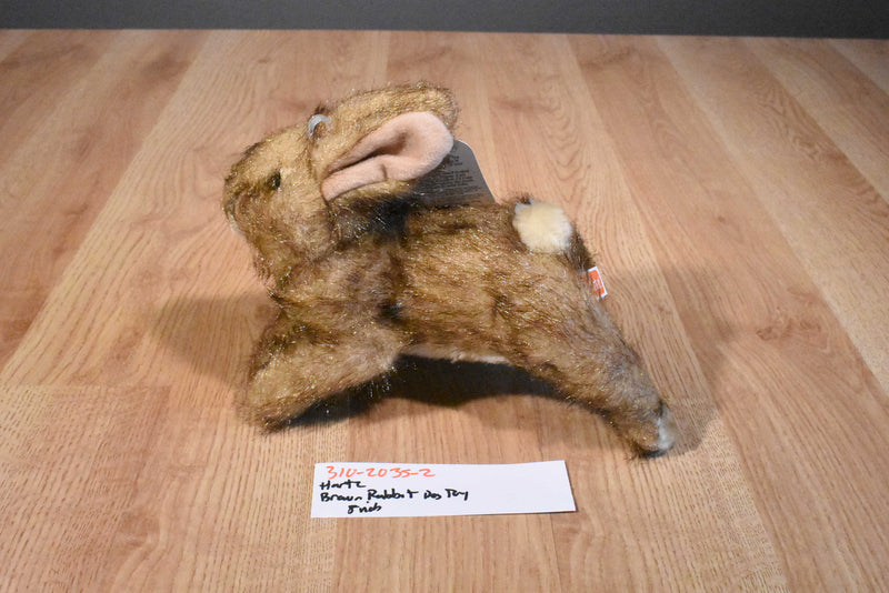 Hartz Brown Bunny Rabbit Squeaking Dog Toy Plush