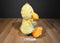 Russ Sunflower Yellow and White Duck Beanbag Plush