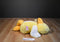 Russ Sunflower Yellow and White Duck Beanbag Plush